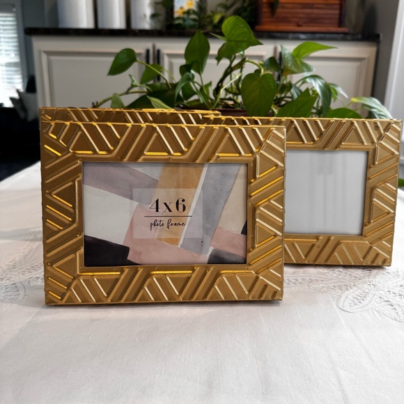 Set of 3 Metal frames Hobby Lobby Gold Table Decor Frame 8”x 6” - Picture 7 of 8